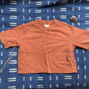 LOU & GREY Cozy Jersey Crop Top in Egyptian Clay